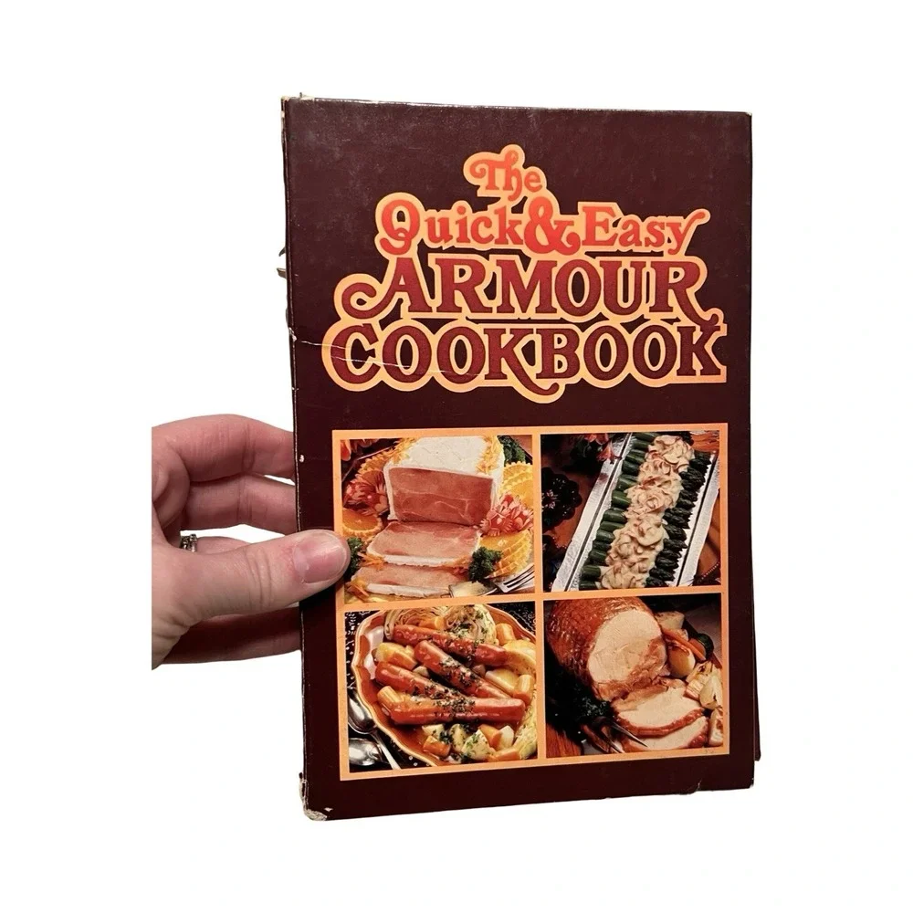 Vintage 1980 The Quick & Easy Armour Cookbook Spiral Bound Retro Recipes